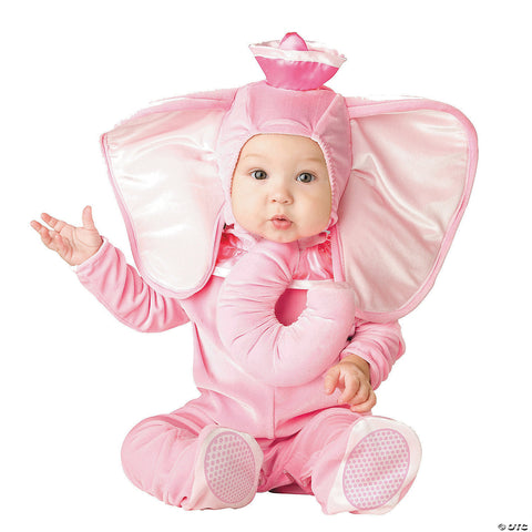 Baby Pink Elephant Costume - 6-12 Months | Horror-Shop.com