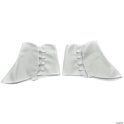 Adults 5" White Vinyl Spats - Large/Extra Large