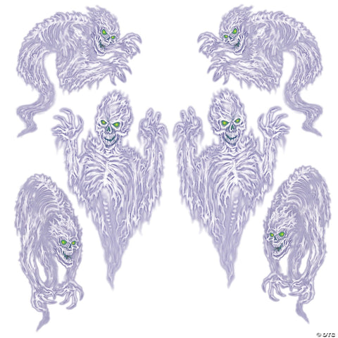 Spooky Spirit Plastic Wall Accents