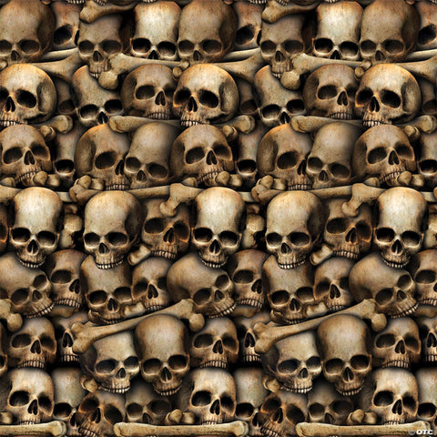 Catacombs Skull Plastic Backdrop