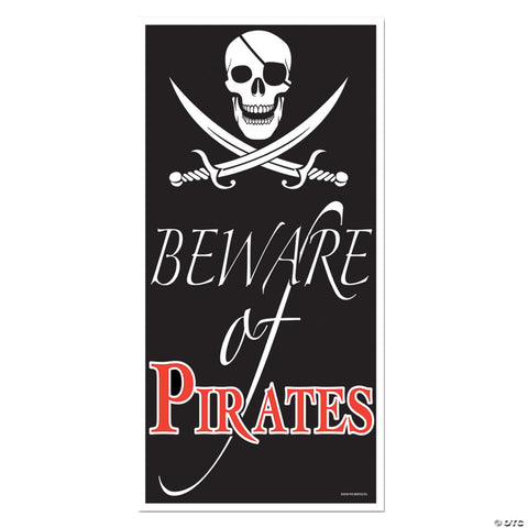 Beware Of Pirates Door Cover | Horror-Shop.com