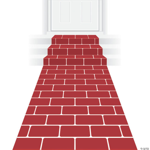 24" x 10 Ft. Red Brick Polyester Aisle Runner