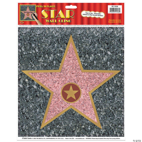 Star Peel N Place Wall Cling