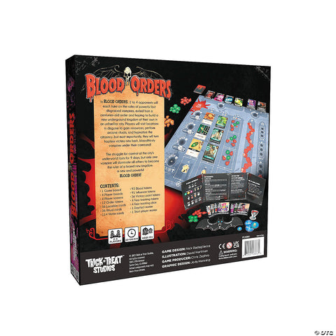 Blood Orders Vampire-Themed Board Game for 2 to 4 Players | Horror-Shop.com