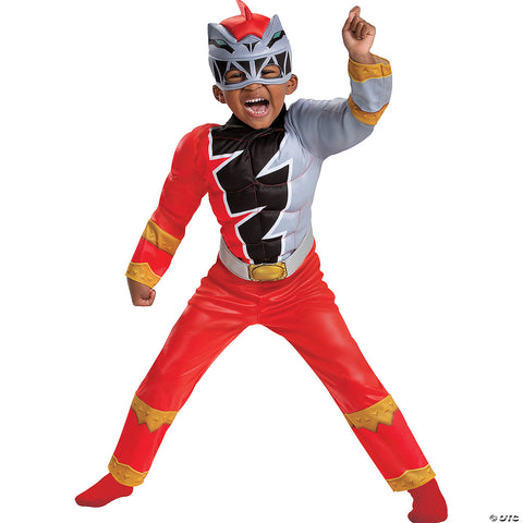 Boy's Red Ranger Dino Fury Costume | Horror-Shop.com
