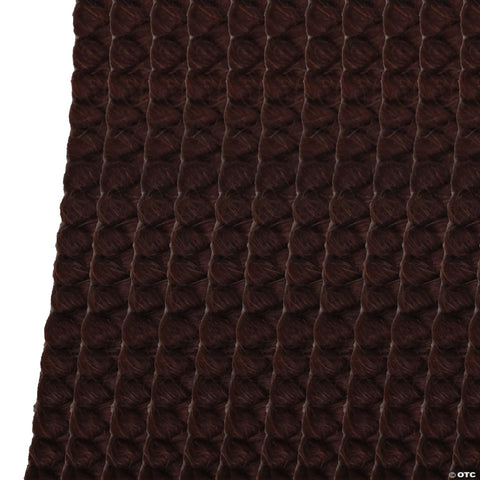 Adults Dark Auburn Crepe Hair