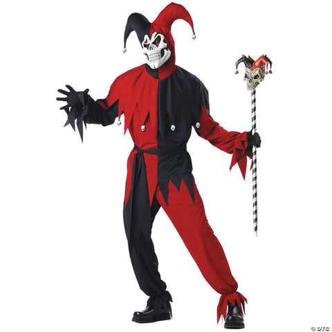 Men's Deluxe Evil Jester Costume - Large
