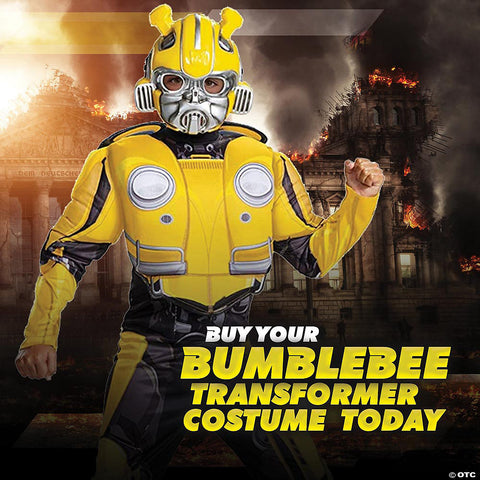 Boy's Bumblebee Classic Muscle Costume - Transformers Movie | Horror-Shop.com
