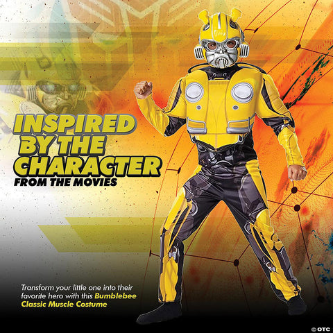Boy's Bumblebee Classic Muscle Costume - Transformers Movie | Horror-Shop.com