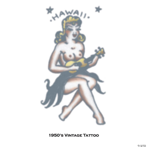 Tattoo Vintage Girl Hawaii