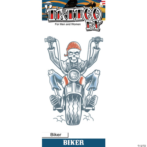 Tinsley Transfers Biker Born to Ride Biker Temporary Tattoo