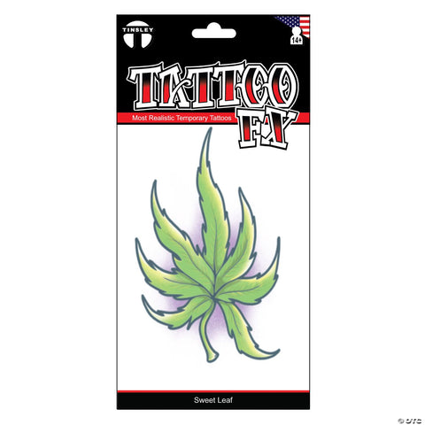 Tinsley Transfers Sweet Leaf Temporary Tattoo
