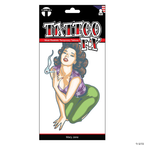 Tinsley Transfers Mary Jane Temporary Tattoo
