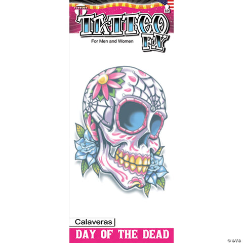 Tinsley Transfers Day of the Dead Calaveras Temporary Tattoo