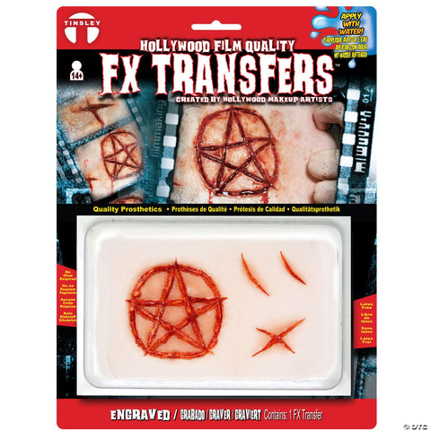 Tinsley Transfers Engraved 3D FX Transfer Prosthetics