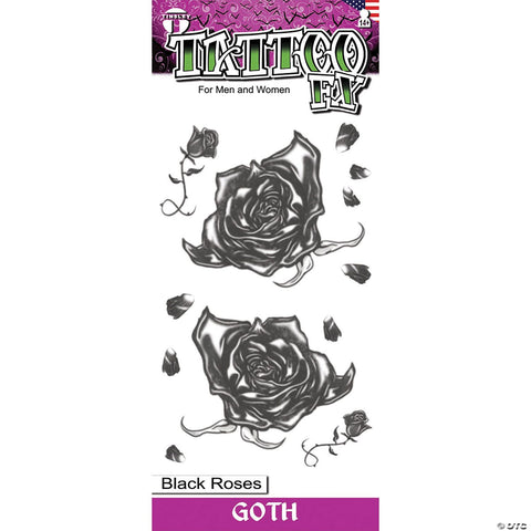 Black Roses Goth Tattoo FX