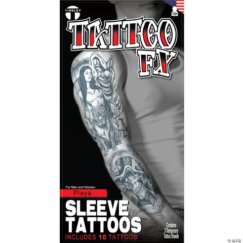 Tinsley Transfers Playa Sleeve Temporary Tattoos