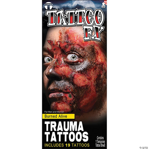 Burned Alive Trauma Tattoo FX