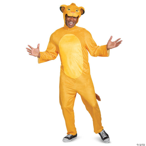 Adults Disney's Lion King Simba Jumpsuit Costume - Large/XL 42-46