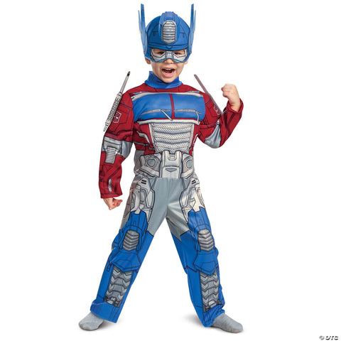 Toddler Transformers Optimus Prime Eg Muscle Costume - Small