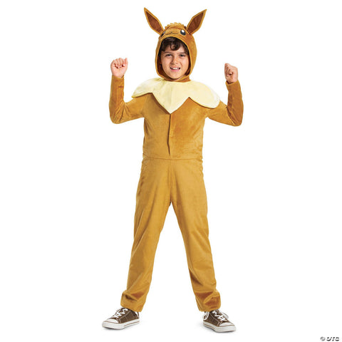Kids Classic Pokémon™ Eevee Hooded Jumpsuit Costume - Large 10-12