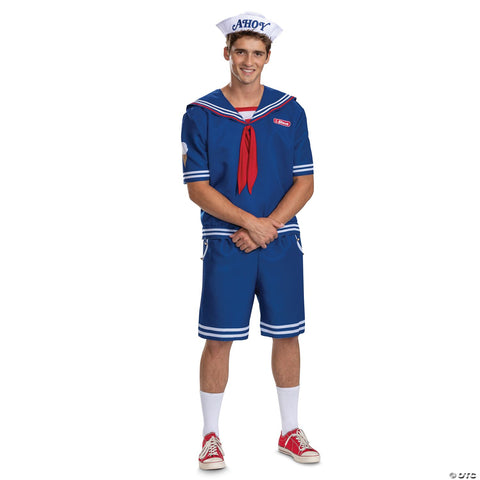 Adults Deluxe Stranger Things™ Steve Scoops Ahoy Costume - Large/XL 42-46