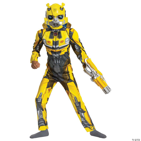 Kids Classic Muscle Transformers Bumblebee T7 Costume - Large