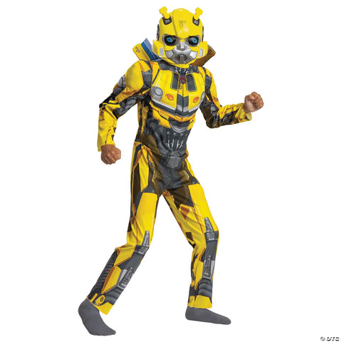 Kids Classic Muscle Transformers Bumblebee T7 Costume - Large