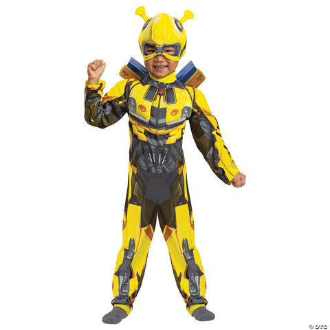 Toddler Classic Muscle Transformers Bumblebee T7 Costume - Medium