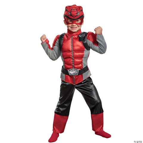 Toddler Boy's Beast Morphers Muscle Red Ranger Costume