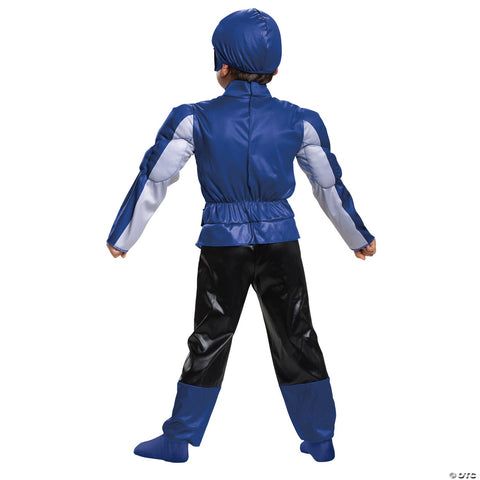 Boy's Blue Ranger Muscle Costume - Beast Morphers | Horror-Shop.com