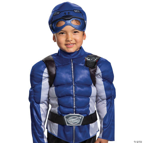 Boy's Blue Ranger Muscle Costume - Beast Morphers | Horror-Shop.com