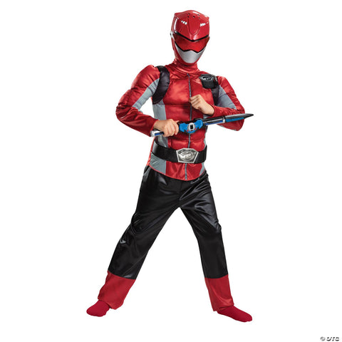 Boy's Red Ranger Muscle Costume - Beast Morphers | Horror-Shop.com