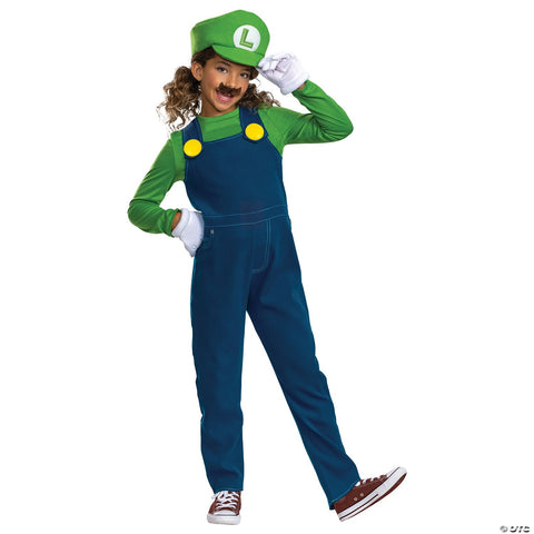 Kids Elevated Super Mario Bros.™ Luigi Costume - Large
