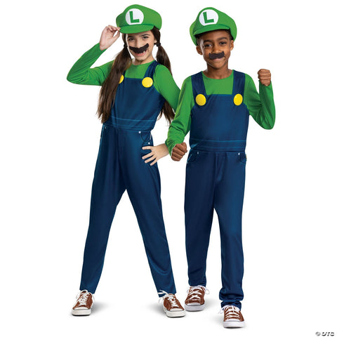 Kids Classic Elevated Super Mario Bros™ Luigi Costume - Small 4-6