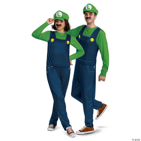 Adults Classic Elevated Super Mario Bros™ Luigi Costume - Large/XL 42-46