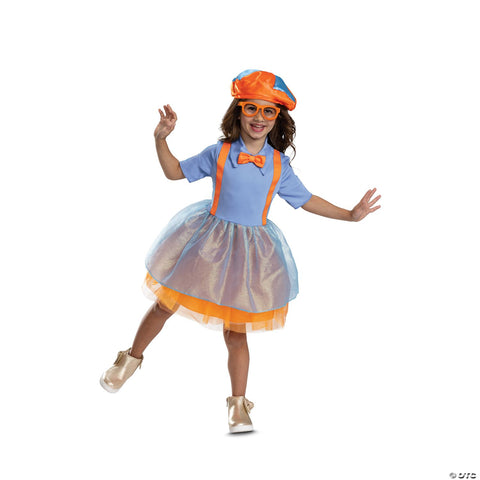 Girl's Toddler Classic Blippi Dress Costume - Large 4-6X