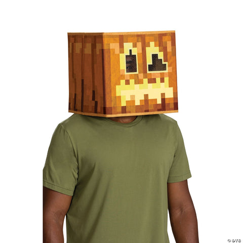 Minecraft™ Anniversary Jack-O'-Lantern Block Head Mask