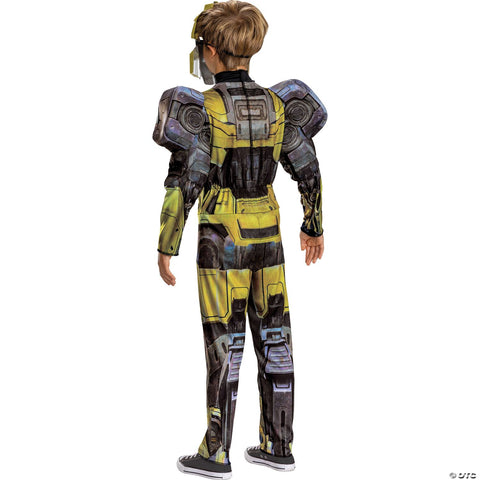 Kids Classic Muscle Transformers One™ Bumblebee/B-127 Costume - Large 10-12