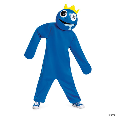 Kids Classic Rainbow Friends Blue Costume - Small -6