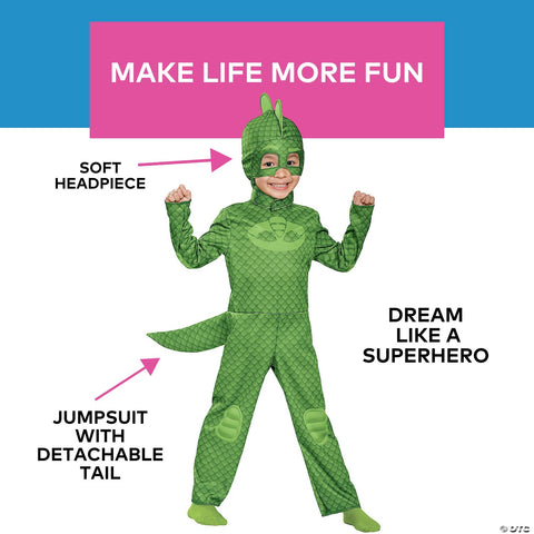 Boy's Gekko Classic Costume - PJ Masks | Horror-Shop.com