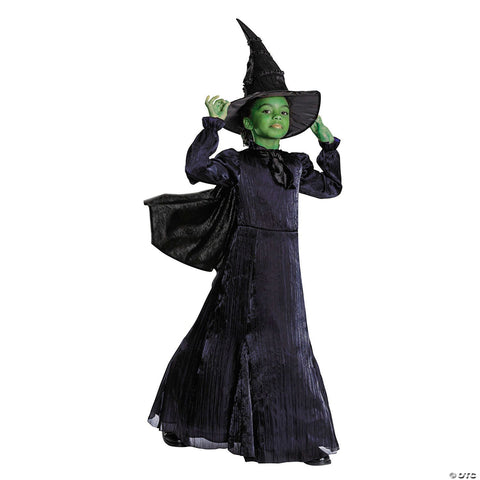 Kids Prestige Wicked™ Elphaba Black & Purple Dress Costume - Large 10-12