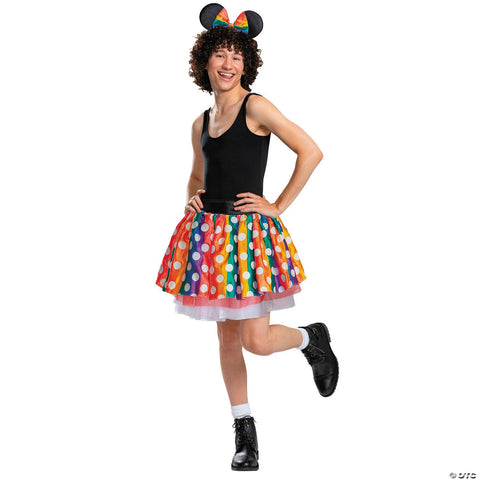 Adults Disney Minnie Mouse 25 Pride Tutu Costume Kit - Large/Extra Large