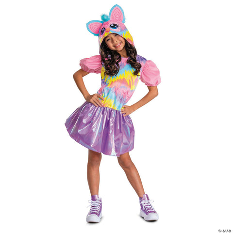 Kids Furby™ Tie Dye Hooded Dress Costume - Large 10-12