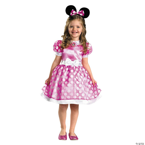 Girl's Pink Minnie Mouse Classic Costume | Horror-Shop.com