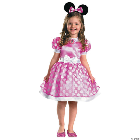 Girl's Pink Minnie Mouse Classic Costume | Horror-Shop.com