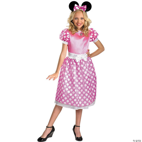 Girl's Pink Minnie Mouse Classic Costume | Horror-Shop.com