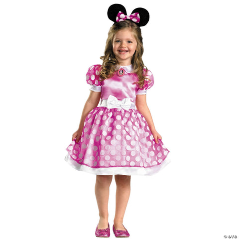 Girl's Pink Minnie Mouse Classic Costume | Horror-Shop.com