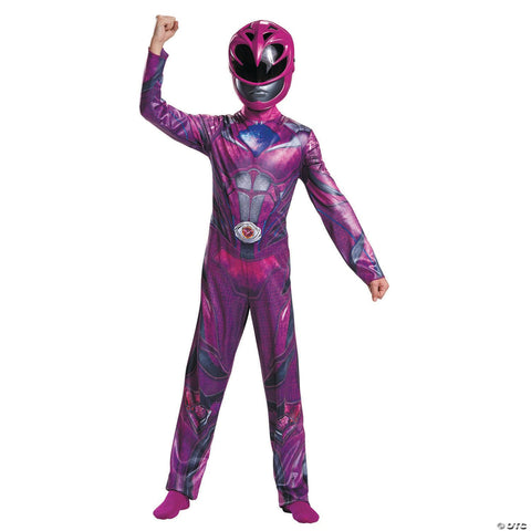 Girl's Pink Ranger Classic Costume - Power Rangers Movie 2017