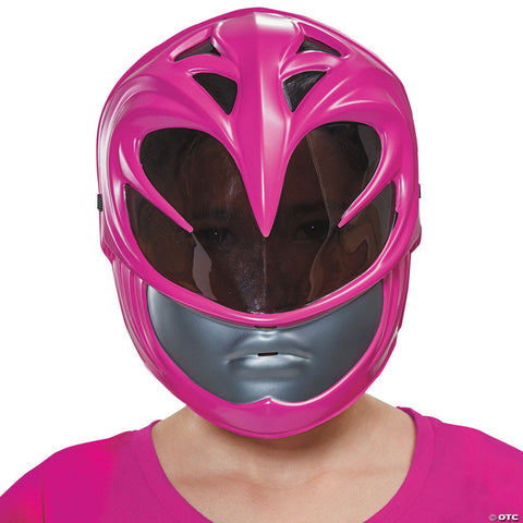 Child's Pink Ranger Vacuform Mask - Power Rangers Movie 2017
